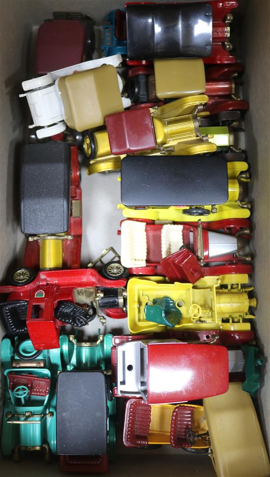 A quantity of Models of Yesterday toys cars